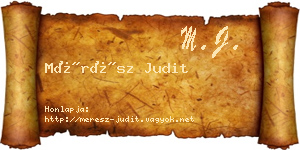 Mérész Judit névjegykártya